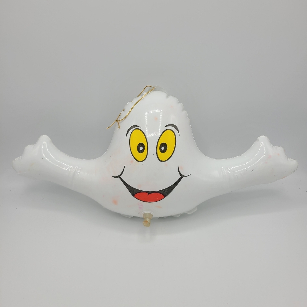 Vintage Inflatable Halloween Jack-o-lantern Pumpkin and Ghost - Picture 10 of 16